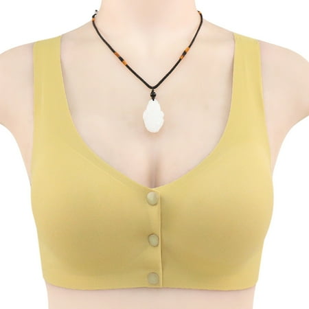 

Mishuowoti Women s Adjustable Sports Front Closure Extra-Elastic Breathable Lace Trim Bra