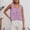 Purple, variant on Women's Sleeveless Camisole with Lace Patchwork for Everyday Wear Slim Fit Solid Color Knit Tennis Vest for Women Light Green L