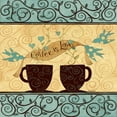 thumbnail image 2 of DiPaolo, Dan 15x15 White Modern Wood Framed Museum Art Print Titled - Coffee Love, 2 of 4
