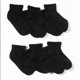 thumbnail image 2 of Everlast Calcetines Cuarto de Poliéster para Niños de 6 a 9 Años, Negro (Paquete de 6), 2 of 2