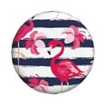 thumbnail image 2 of Balery Pink Flamingostire Cover Waterproof Dust-Proof, Universal Spare Wheel Tire Cover For Trailer, Rv, Suv Truck And Vehicle Camper Accessories-15 Inch, 2 of 9