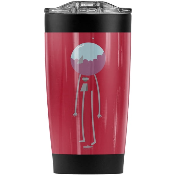 Regular Show/Minimal Benson Stainless Steel Tumbler 20 oz Coffee Travel Mug/Cup, Vacuum Insulated & Double Wall with Leakproof Sliding Lid | Great for Hot Drinks and Cold Beverages