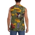 thumbnail image 4 of Fotbe Humming Bird Men's Camiseta sin Mangas Estampada para Hombres, Playera Casual para Gimnasio, Entrenamiento, Playa-XX-Large, 4 of 7