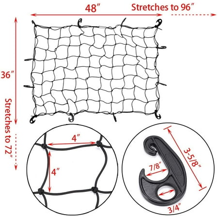 Universal Bungee Cargo Net Motorbike Helmet Mesh Storage Motorcycle