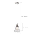 thumbnail image 2 of Nuvo 60-5402 - Vintage - 1 Light Pendant w/Clear Glass - Vintage Lamp Included, 2 of 2