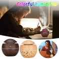 thumbnail image 1 of Portable Humidifier with Aromatherapy Diffuser, Colorful Night Light, and Wood Grain Design for Bedroom, Office, or Travel, 1 of 9
