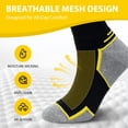 thumbnail image 4 of Mens Work Sock, AMITOFO Thick Durable Boot Socks for Men Size 11-13 Breathable Seamless Toe Mens Outdoor Work Socks for All-Season Wear Black 10-Pack, 4 of 7