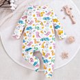 thumbnail image 2 of sdbrld Baby Pajamas Preemie Clothes Boy Newborn Sleepers 3 6 9 12 18 24 Months Unisex Infant Long Sleeve Romper Jumpsuit Fall Winter Light Yellow Sizes 0-3 Months, 2 of 4