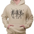 thumbnail image 2 of Ballet Skeletons Hoodie Sweatshirt Unisex 2X-Large Pink, 2 of 5