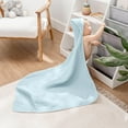 thumbnail image 3 of Comfy Cubs Hooded Baby Towels 2-Pack, Large 32" x 32" - 6 Layer, 100% Muslin Cotton, Sky Blue, 3 of 6