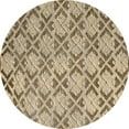 thumbnail image 1 of Ahgly Company Indoor Round Oriental Brown Industrial Area Rugs, 4' Round, 1 of 4