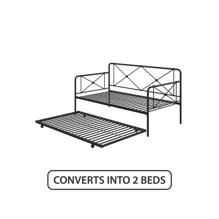 Realrooms ally metal farmhouse online daybed with trundle