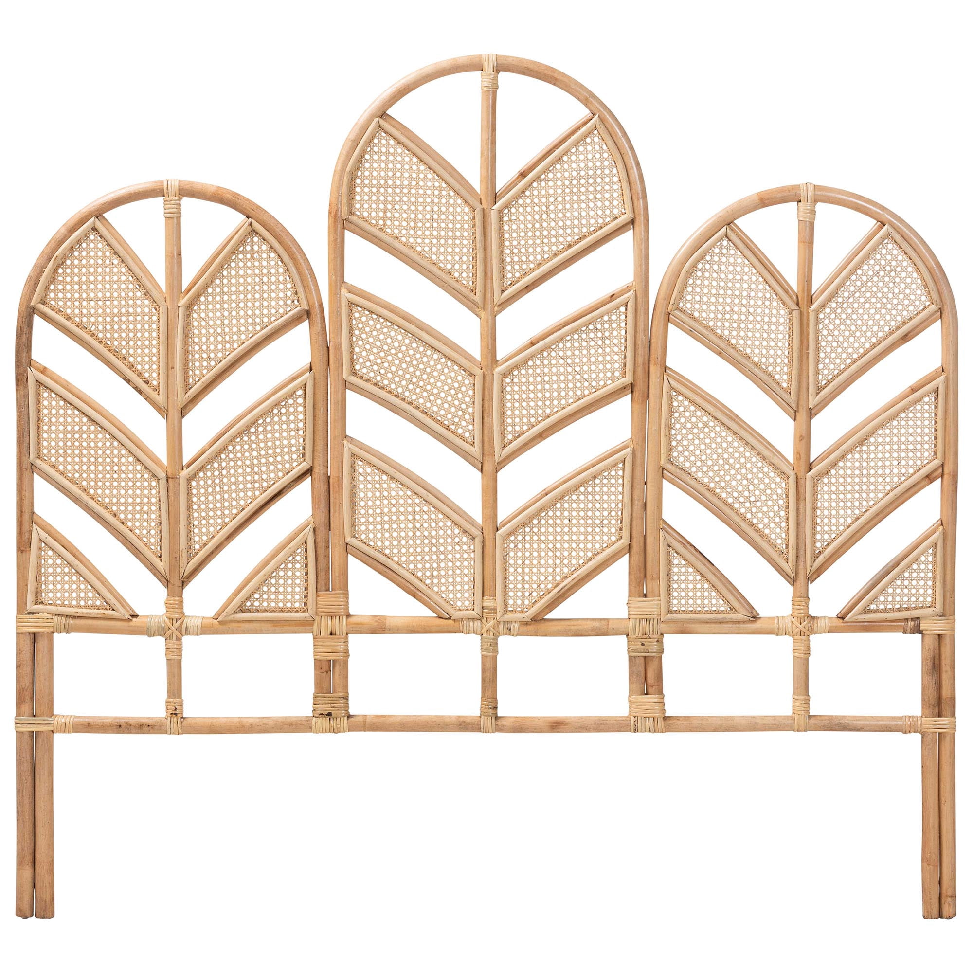 bali & pari Liang Boho Standalone Headboard, King, Natural