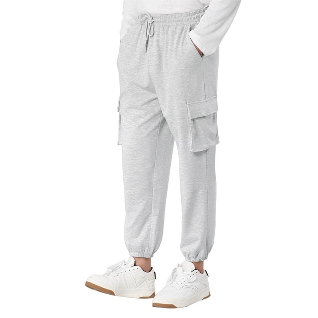 Pantalones deportivos para hombre Lars Amadeus tipo cargo gris 34