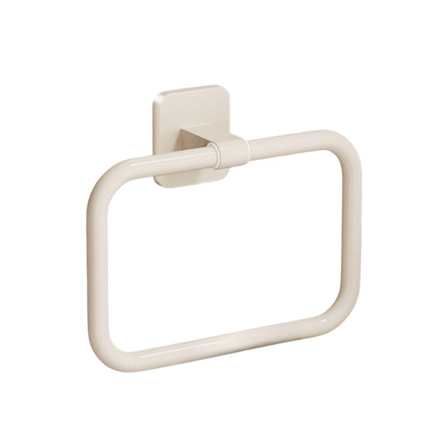 Squares Towel Storage Rack Wall Mounted No Drill Bathroom Organizer, Heavy-Duty Plastic Towel Hook for Bathroom Kitchen, Multi-Functional Space Saving Design