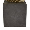 thumbnail image 6 of 13", 14"H Bronze Polystone People Sculpture with Silver Ball Stands, by DecMode (2 Count), 6 of 9