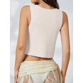 thumbnail image 4 of Sweater Vest Women Spring Summer Casual V Neck Sleeveless Button Down Waistcoat Knit Tank Tops, 4 of 4
