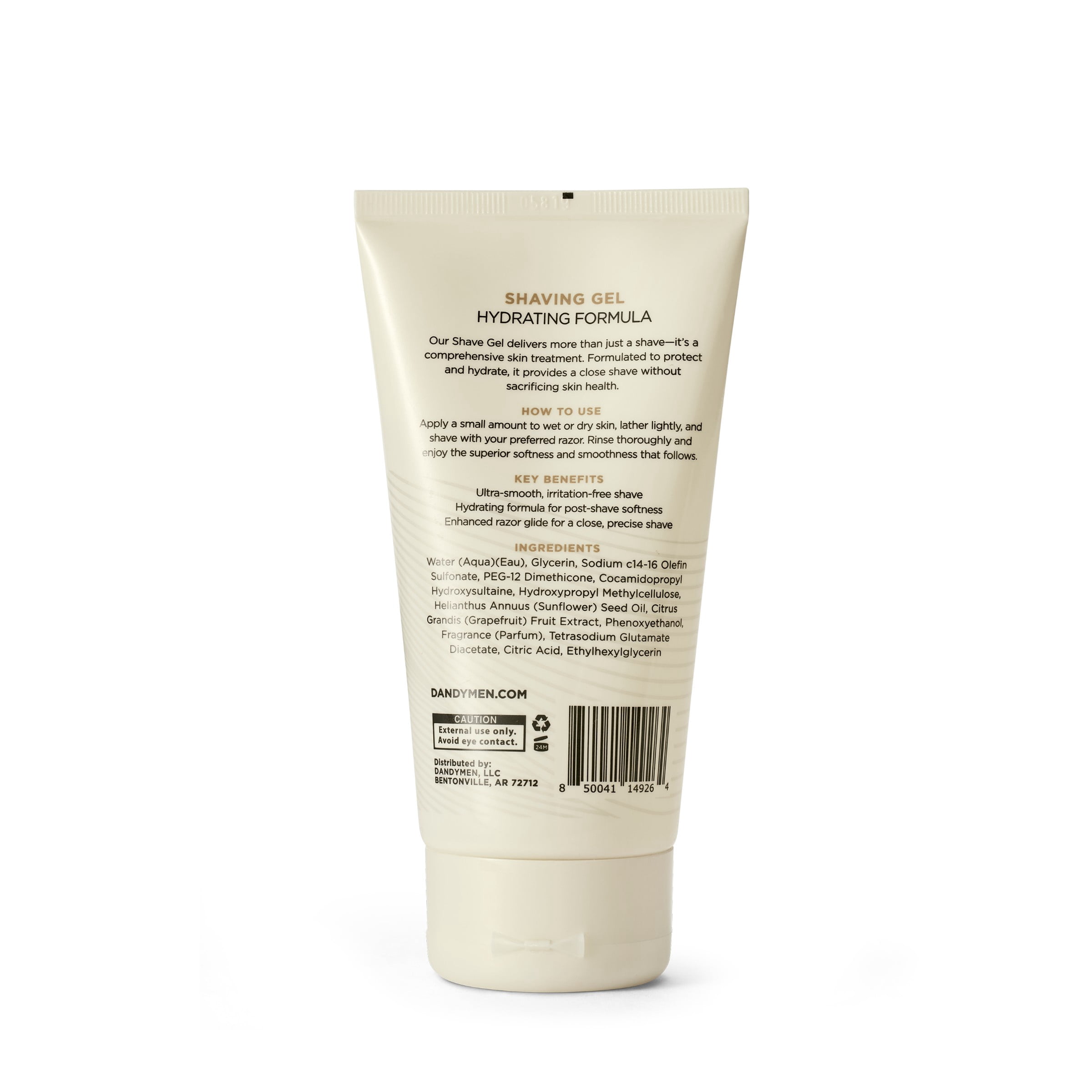 DANDYMEN COLLECTION Clean Line Clear Formula Shave Gel 5 oz Saffron Ember