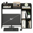 thumbnail image 5 of Furinno BASIC Desk Shelf, 5-Shelf Desktop Hutch, Book Shelf, Desk Organzier, for Office Supplies, Office Desk Accessories, Espresso, 5 of 5