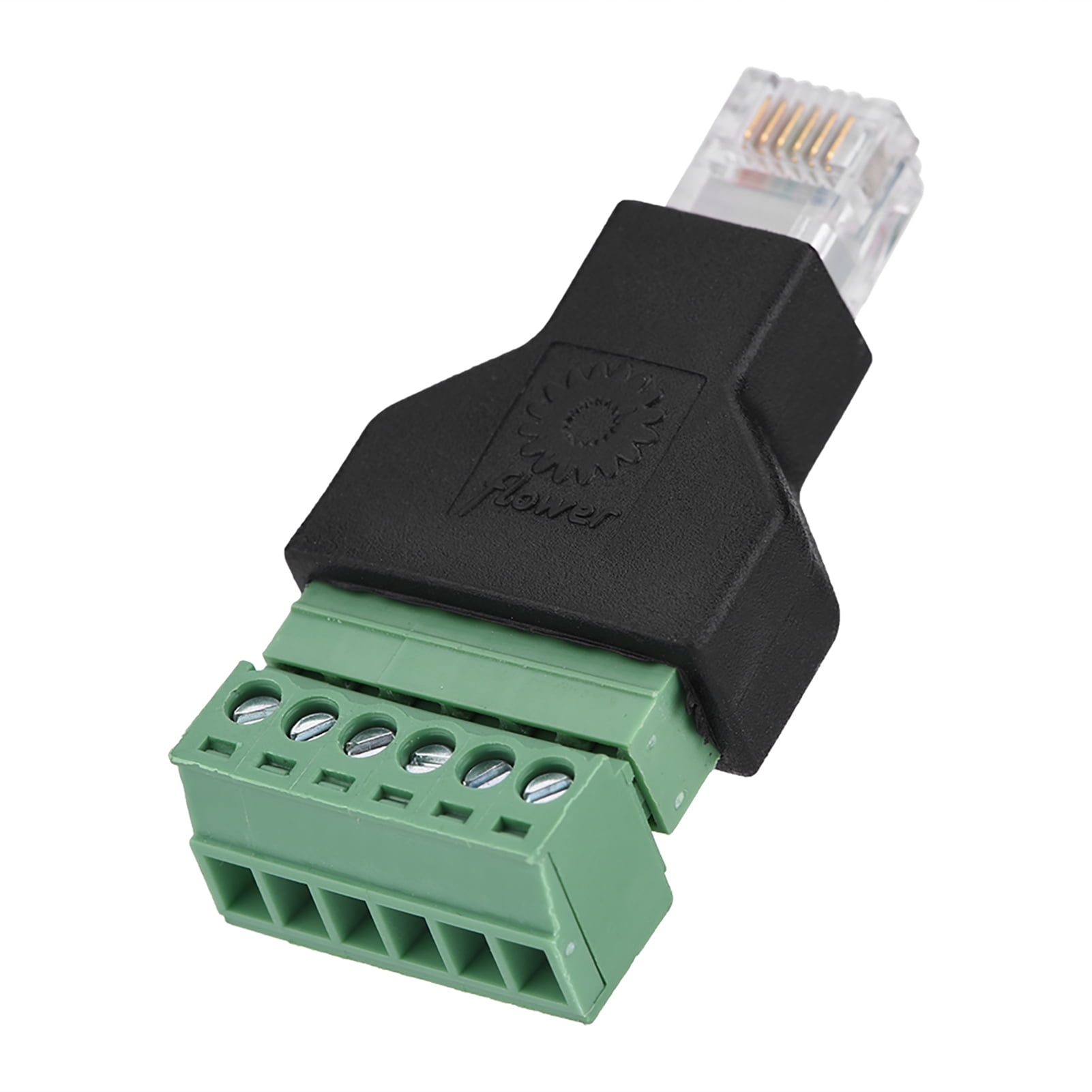 Connecteur Adaptateur Ethernet RJ12 6P6C Mâle Vers Connecteur Fileté 6