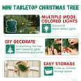 thumbnail image 2 of Bringstar Pre-lit Artificial Mini Christmas Tree, 2ft Tabletop Christmas Tree with 50 LED Lights, 2 of 9