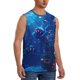 thumbnail image 2 of Fotbe Deep Sea Glowing Fishes Men's Camiseta sin Mangas Estampada para Hombres, Playera Casual para Gimnasio, Entrenamiento, Playa-3X-Large, 2 of 7