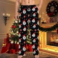 thumbnail image 5 of ANINEO Mens Christmas Casual Pants Pajama Pants With Drawstring And Pockets Christmas Pants Solid Color Classic Male Slacks, 5 of 6