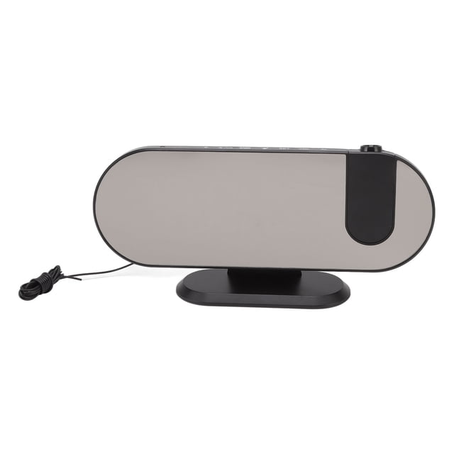 Réveil Projecteur, Haute Luminosité LED Alimenté par USB Rotation à 180 Degrés Radio Projecteur pour Mur pour Miroir