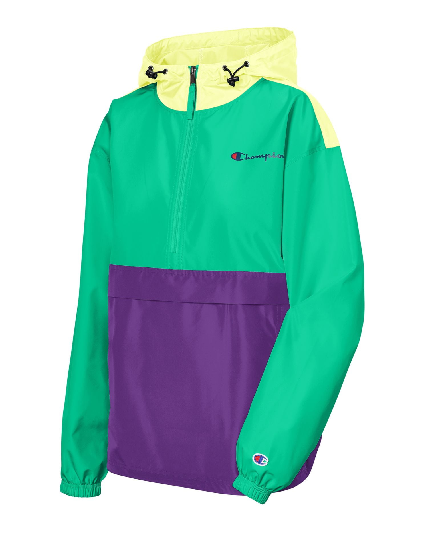 champion windbreaker womens purple