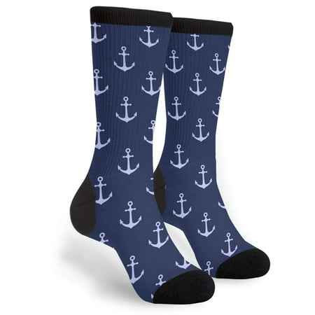 

Nautical Anchor Novelty Socks For Women & Men One Size
