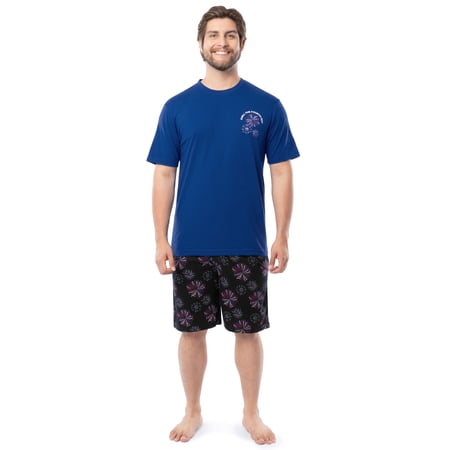 Fruit of the Loom Men s Father s Day Americana Graphic Sleep T-shirt and Pajama Short Set Sizes S-XL