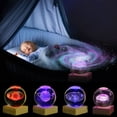 thumbnail image 1 of Ganfancp Pequeño Regalo Luz de Noche Cumpleaños Compañeras Chicas Novias Enviar Bola de Cristal Chicos Recuerdos Ofertas Flash 1*Lámpara Planet, 1*Base, 1*Astronauta, 1*Caja de Regalo, 1*Bolsa de Reg, 1 of 3