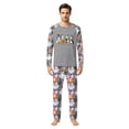 thumbnail image 2 of Halloween Family Pajamas Set Long Sleeve Crew Neck, Soft Matching Halloween Pajamas with Ghost Pumpkin Bow Print, Cute Family Halloween Pajama Set Sleepwear, 2 of 4