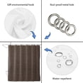 thumbnail image 7 of 60x72 Inch Shower Curtains for Bathroom, Brown Buffalo Plaid Fabric Bath Curtain Decor, Vintage Farmhouse Checkered Waterproof Restroom Curtains Shower Set Accessories with 12 Hooks 60 Inch, 7 of 7