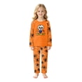 thumbnail image 3 of Halloween Family Pajamas Set Long Sleeve Crew Neck, Soft Matching Halloween Pajamas with Skull Spider Web Print, Cute Family Halloween Pajama Set Sleepwear, 3 of 7