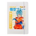 thumbnail image 1 of Libreta estilo francés blanca con hojas rayadas, Goku , mide 14 cm de ancho por 21 cm de largo., 1 of 3