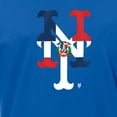 thumbnail image 4 of Men's New Era Royal New York Mets Dominican Republic Flag Logo T-Shirt, 4 of 4