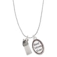 thumbnail image 1 of Delight Jewelry Silvertone 3-D Clear Frosted Baby Bottle Best Mom Ever Charm Necklace, 1 of 4