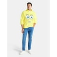 thumbnail image 2 of SpongeBob SquarePants Men's and Big Men's Plush Fleece Quarter Zip Sweatshirt, Sizes S-3XL, 2 of 5