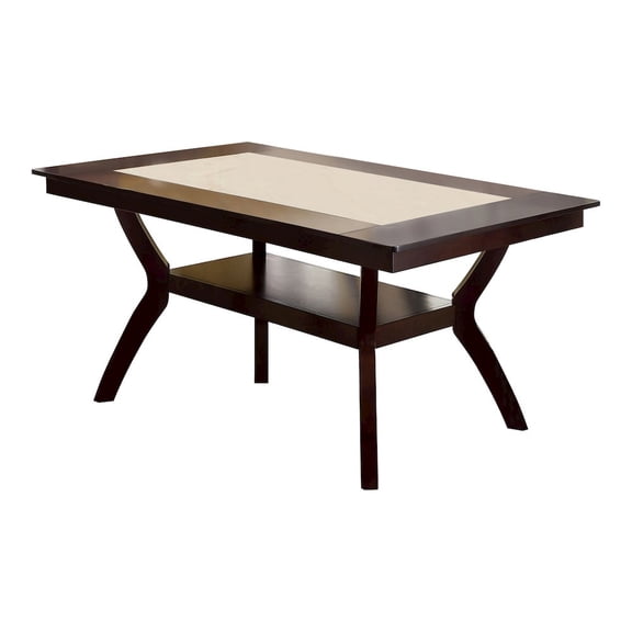 Furniture of America Arena Transitional Dining Table in Dark Cherry