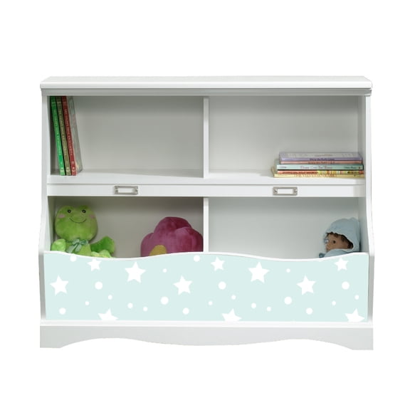 Lifesong Milestones Modern Bookcase Footboard For Kids - (Stars Light Teal 414436 Pogo)