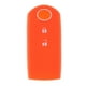 thumbnail image 2 of Funda de silicona para llave de coche con 2 botones para Mazda naranja Soledad Cubierta del caso dominante del coche del silicón, 2 of 7