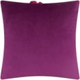 thumbnail image 6 of JWH Floral Face Decorative Pillow Cover with 3D Flower Accents 18x18inch Burgundy and Purple Cushion Cover for Room Decor, 6 of 7