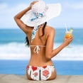 thumbnail image 5 of Eiffel Tower Valentine's Day Detachable Sponge Adjustable Strap Bikini Set Two-Pack Swimsuit Women Swim Suit, 5 of 6