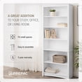 thumbnail image 5 of Prepac Home Office 6-Shelf White Engineered Wood Standard Bookcase, 5 of 11