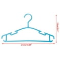 thumbnail image 3 of 10 Pcs Plastic Hangers Space Saving Clothes Hanger Durable & Strong Closet Organizers and Storage with External Strap Hooks Essential for Shirts, Pants, Skirts & Coats, 10.63x5.91 Inch, Multicolor, 3 of 9
