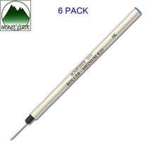 6 Pack - Monteverde® Capless Ceramic Rollerball to fit Pelikan® Rollerball Pens - Blue
