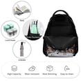 thumbnail image 3 of 16.2In Wres-Tler W-W,E Backpack with Front Pocket Cartoon Backpacks Travel Laptop Daypack Bags For Men Women, 3 of 8