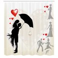 thumbnail image 3 of Ambesonne Black White Shower Curtain, Couple Love Romance, 69"Wx75"L, Black White Red, 3 of 3