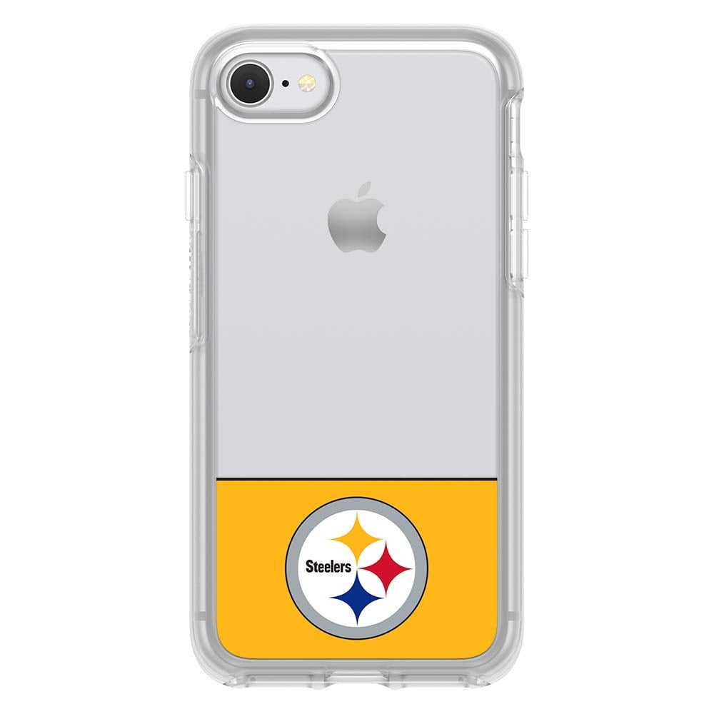 OtterBox NFL Symmetry Clear Series Case For iPhone 8 / 7, NFL Steelers